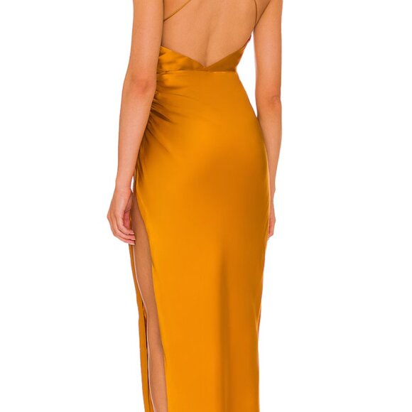 The Sei Strappy Wrap dress in Turmeric - Picture 4 of 5